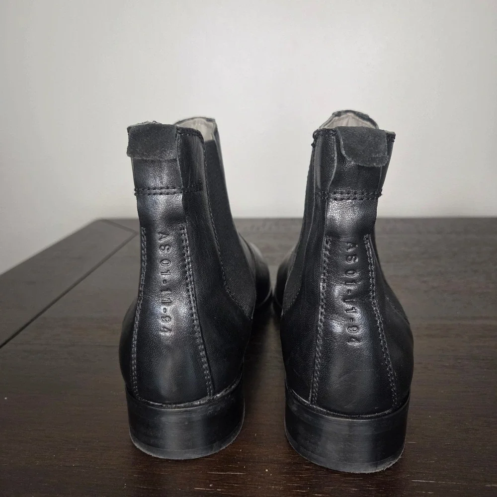 AllSaints Gus Chelsea Boots Men's US 7 EU 40 UK 6 Black Leather Designer